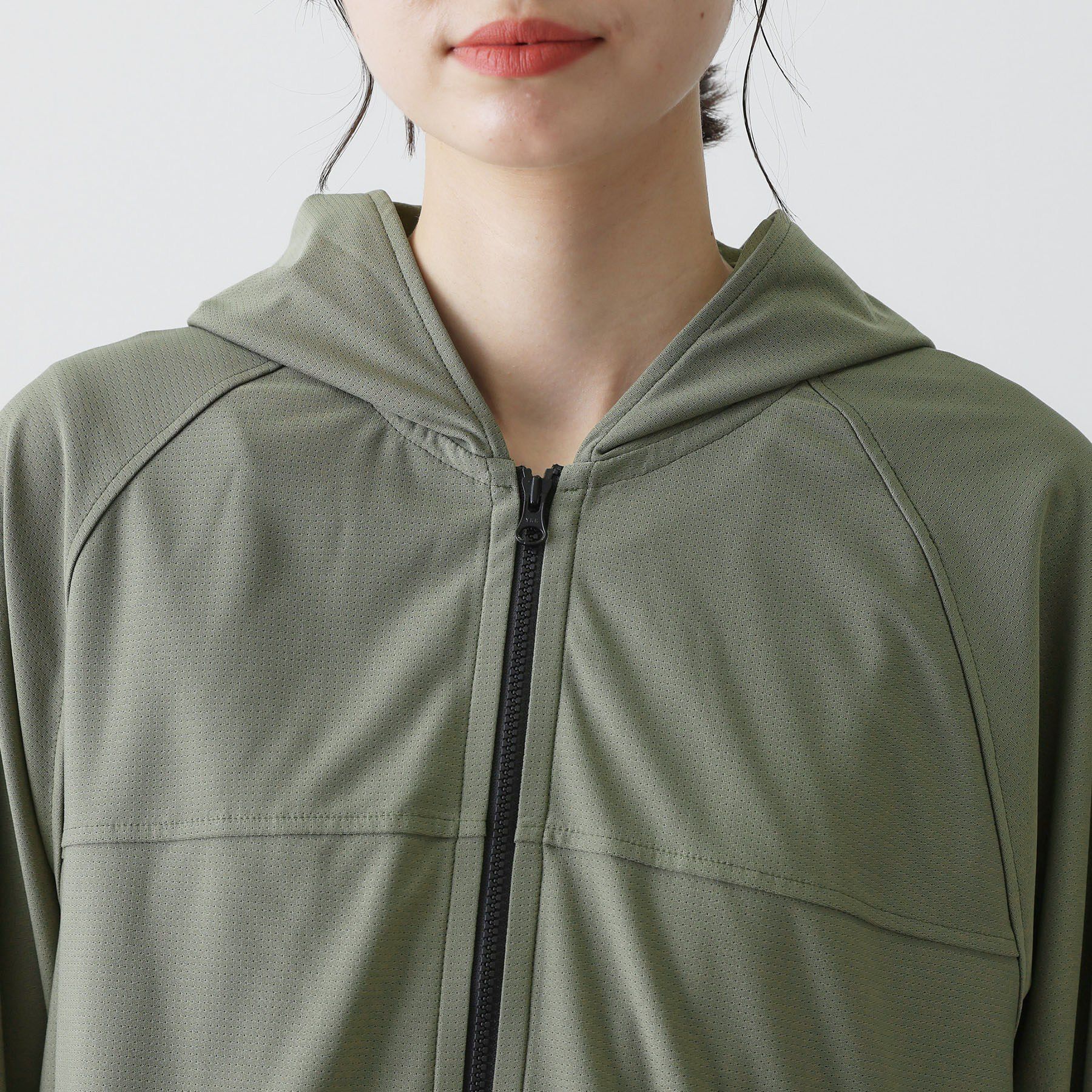 Dessin「【UVカット/吸水速乾】メッシュジップパーカー」|パーカー|