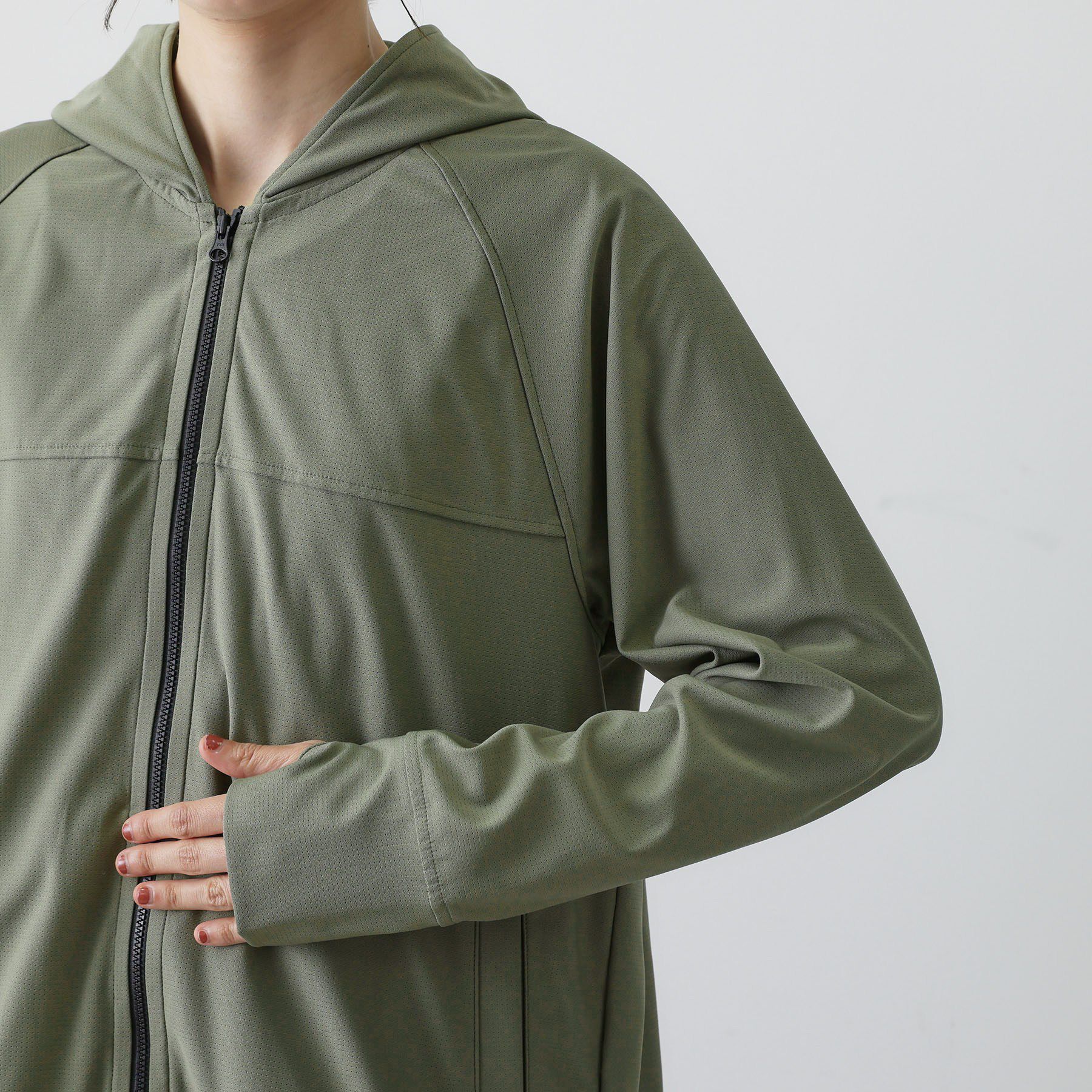 Dessin「【UVカット/吸水速乾】メッシュジップパーカー」|パーカー|