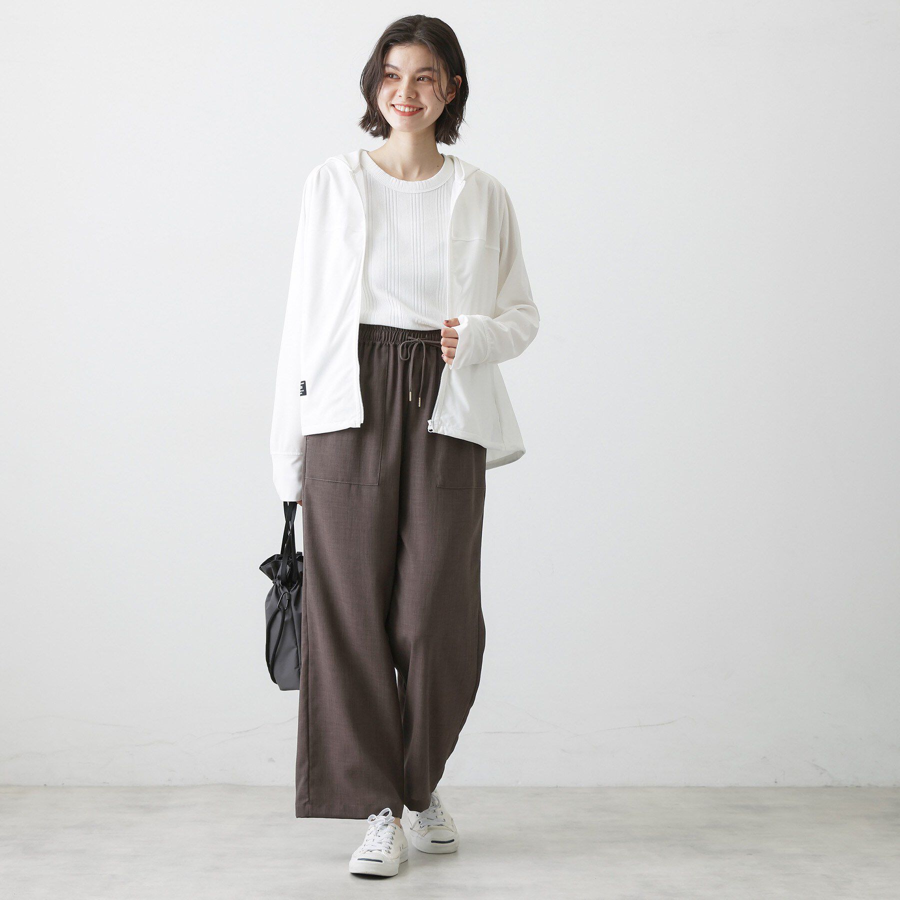 Dessin「【UVカット/吸水速乾】メッシュジップパーカー」|パーカー|