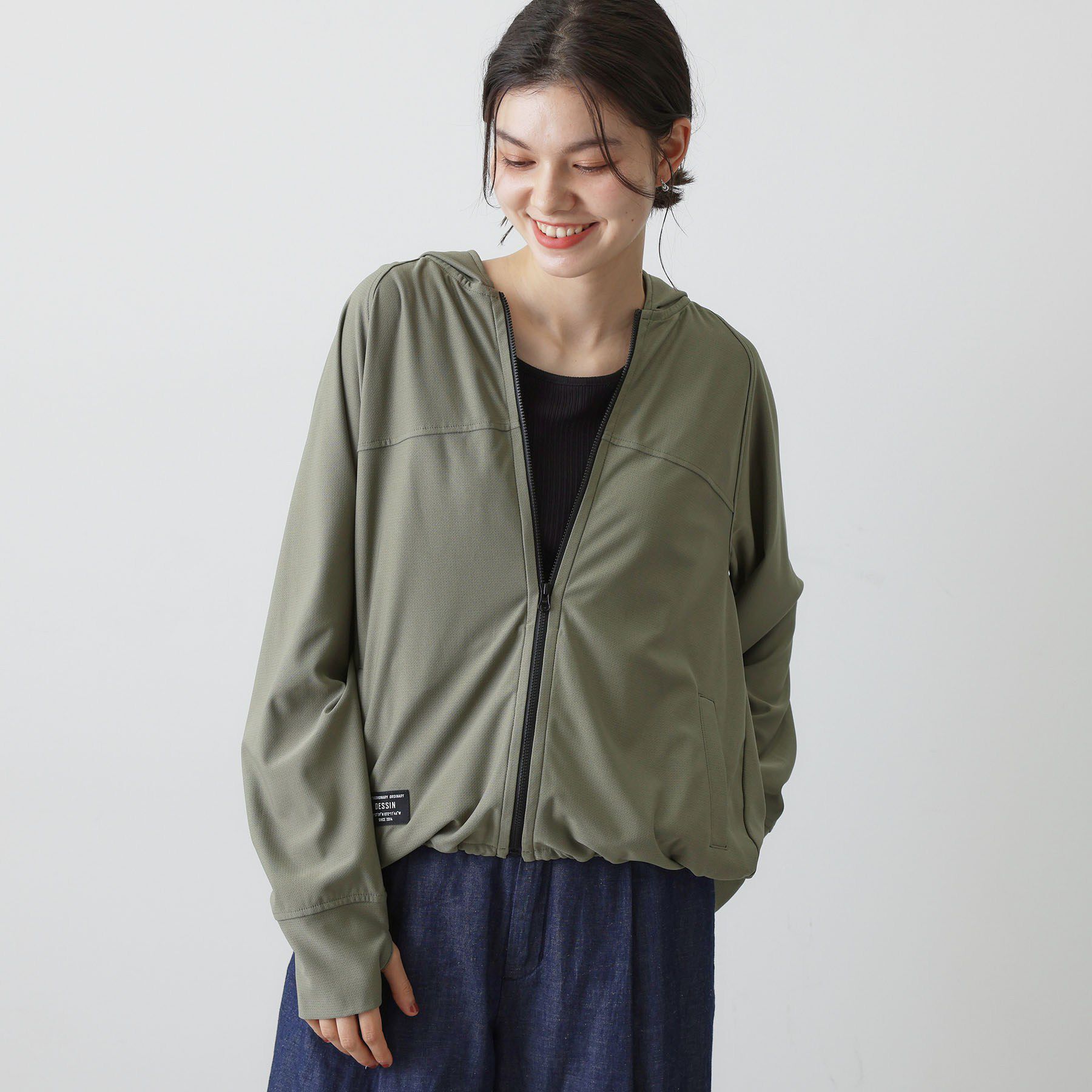 Dessin「【UVカット/吸水速乾】メッシュジップパーカー」|パーカー|