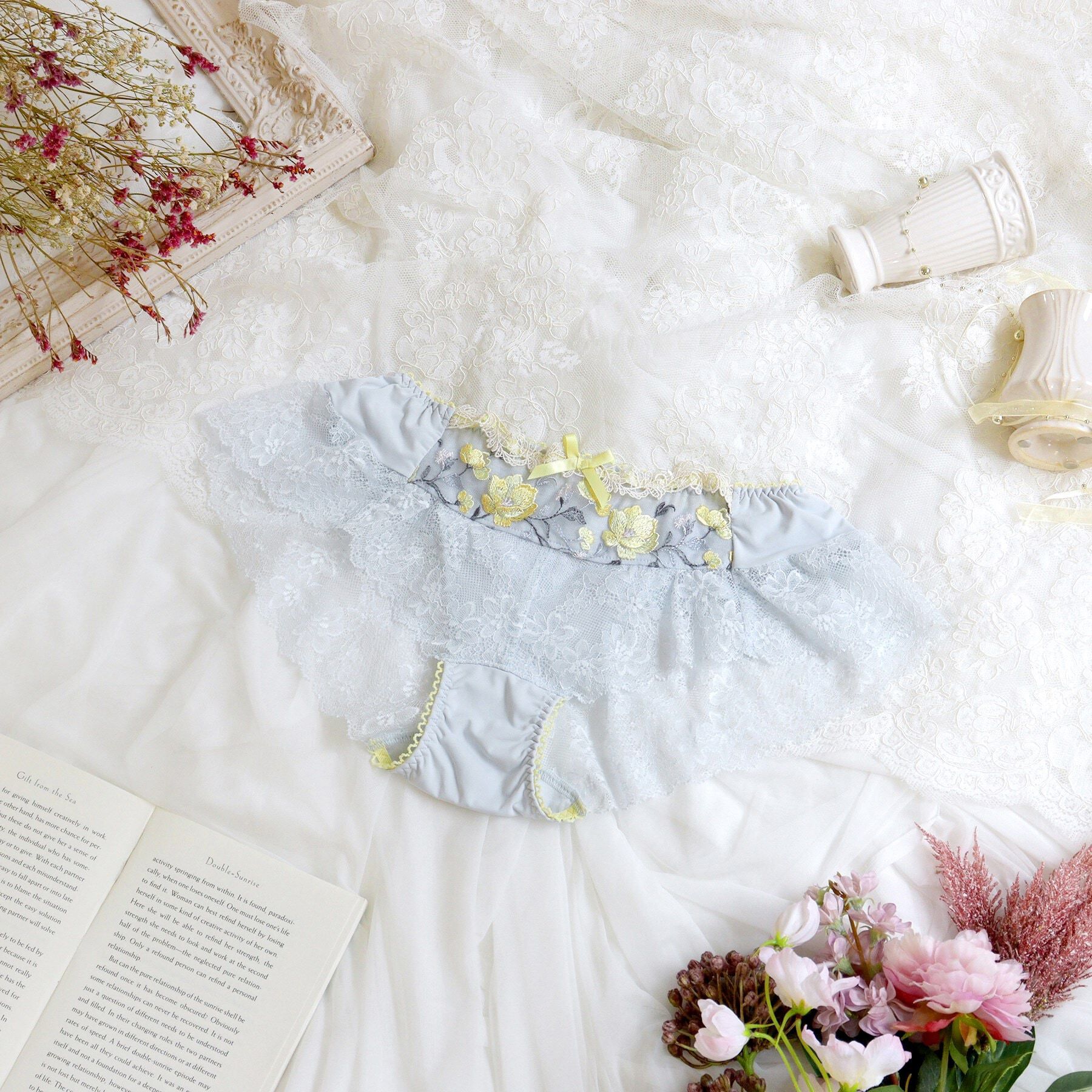 Risa Magli「ミステル フレアショーツ」|インナー|ブルー(092)