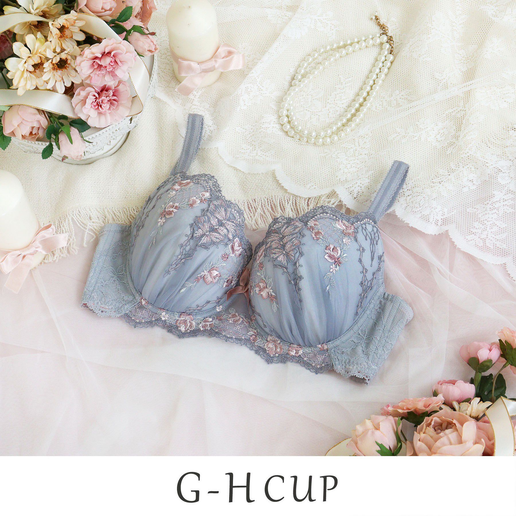 Risa Magli「リピネ ブラジャー （G-H） ＜S Make Type＞」|インナー|グレー(012)