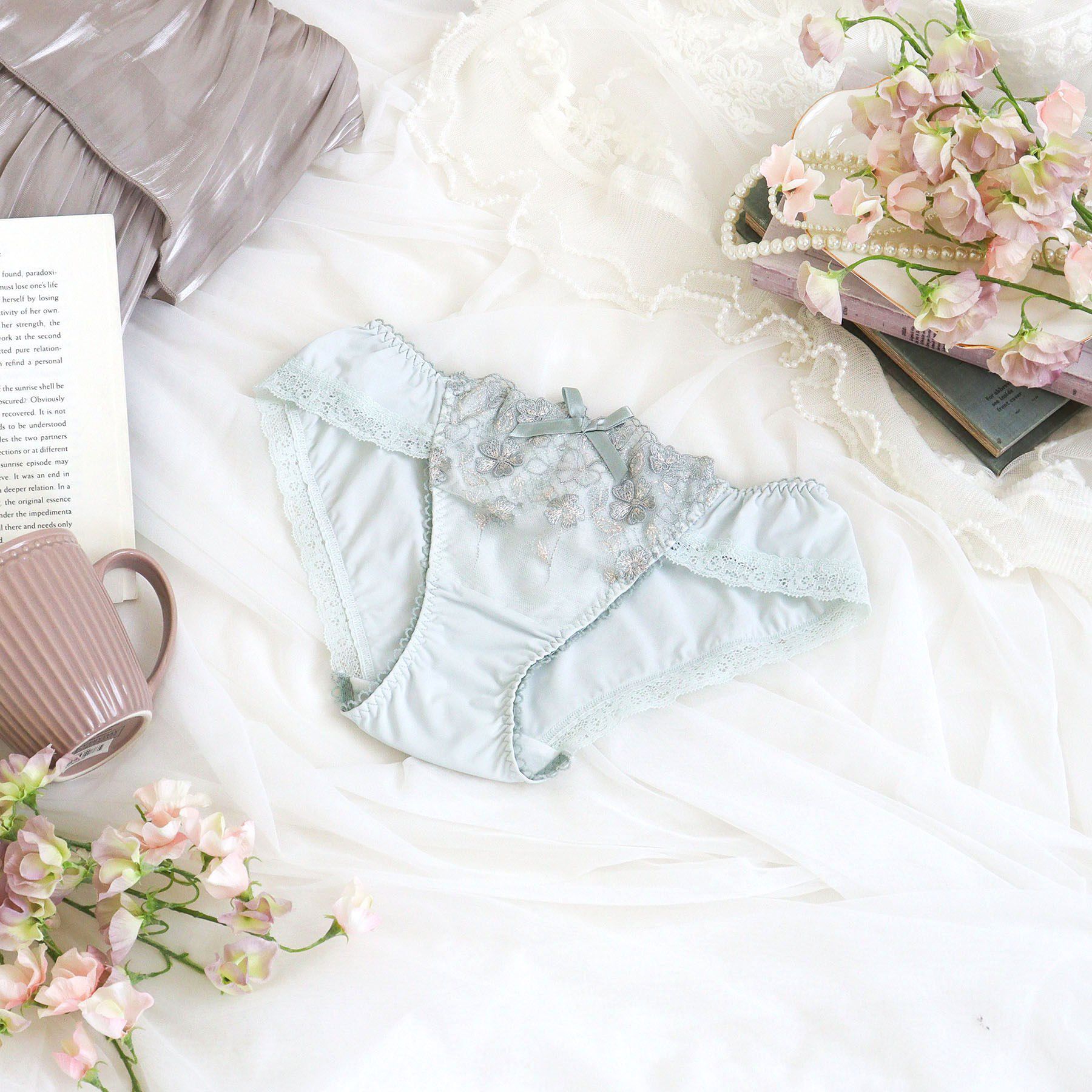 Risa Magli「ドーラ ノーマルショーツ」|インナー|ミントグリーン(02