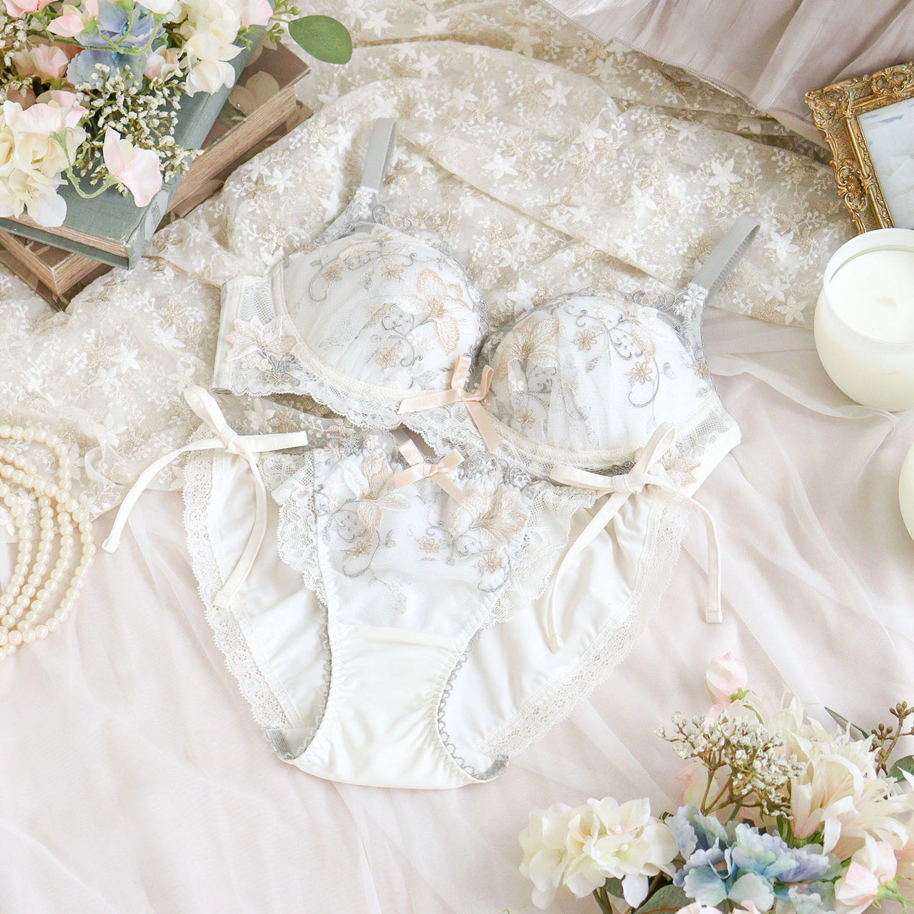 Risa Magli「フルーリ ノンワイヤーブラ (B-C) ＜メロフィータイプ＞」|インナー|