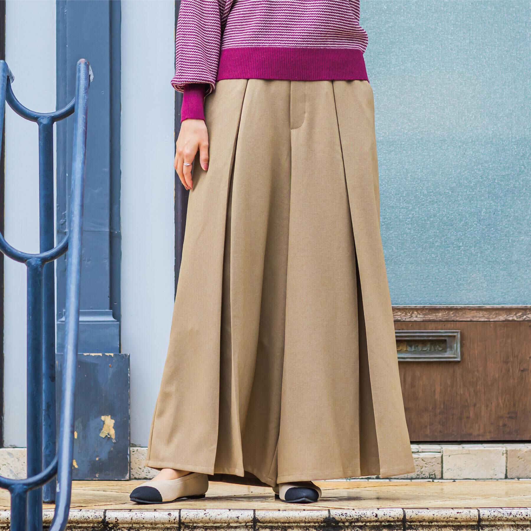 ITS&rsquo;DEMO「【手洗い可】ツイルタックワイドパンツ」|その他|