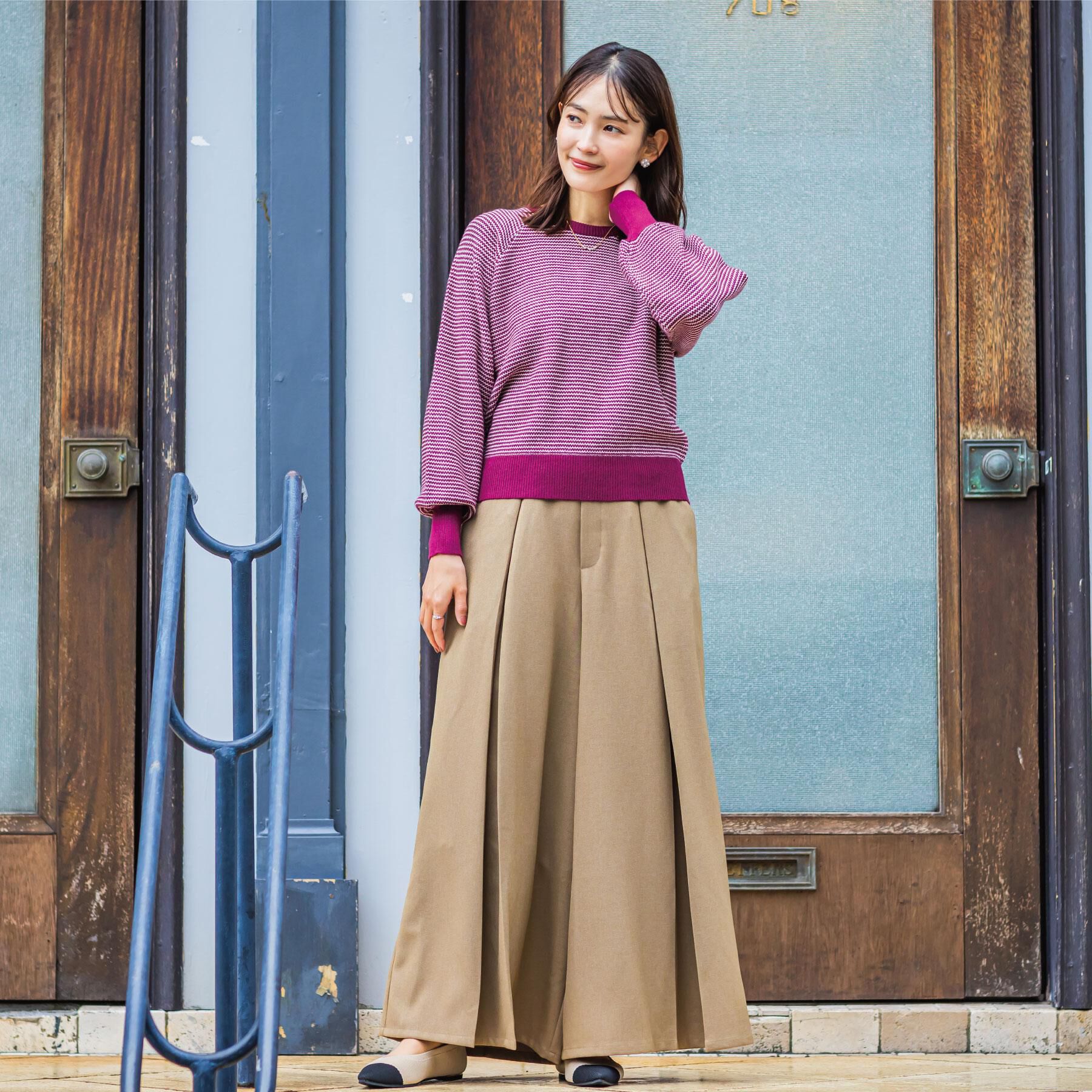 ITS&rsquo;DEMO「【手洗い可】ツイルタックワイドパンツ」|その他|