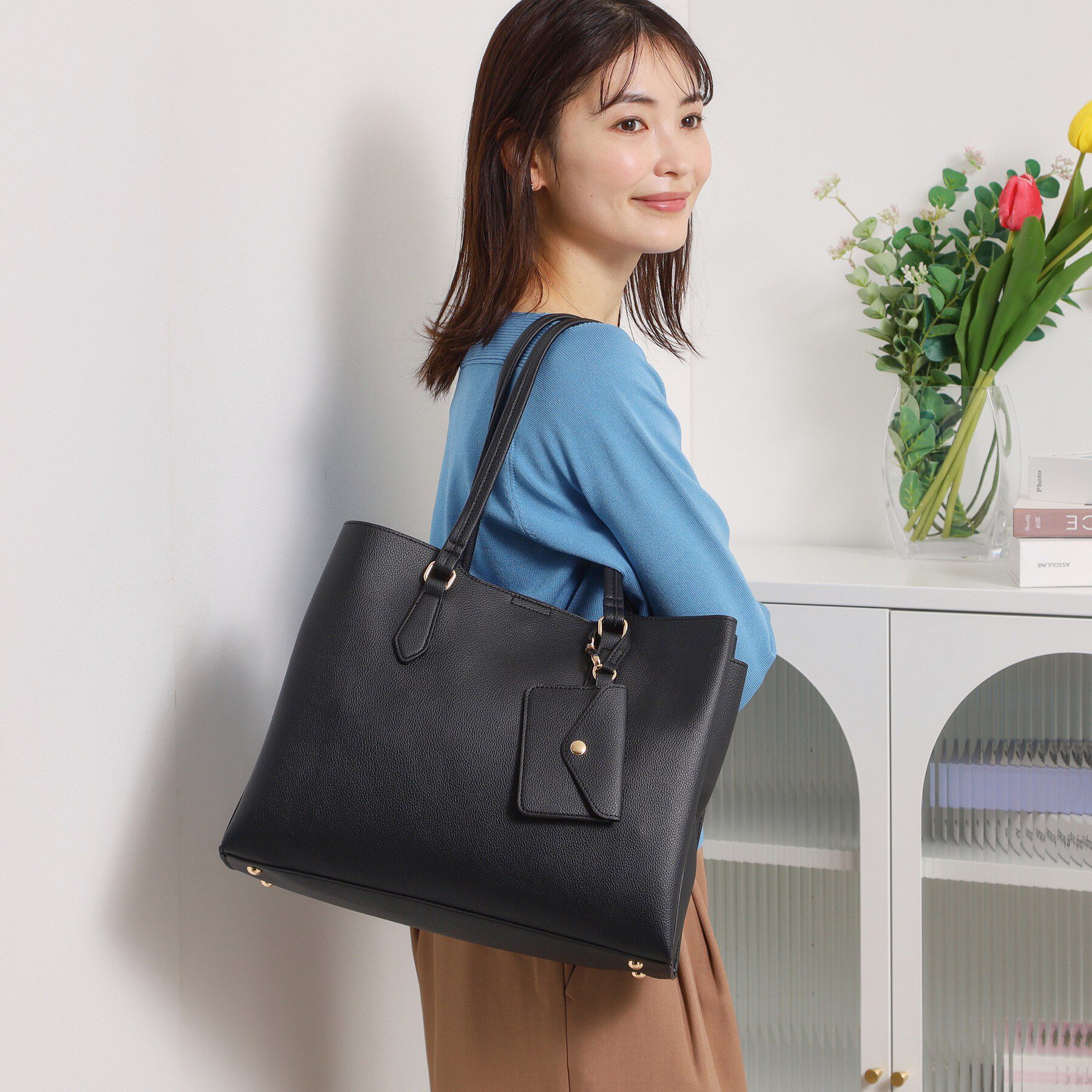 ITS&rsquo;DEMO「パスケース付きA4トート」|トートバッグ|