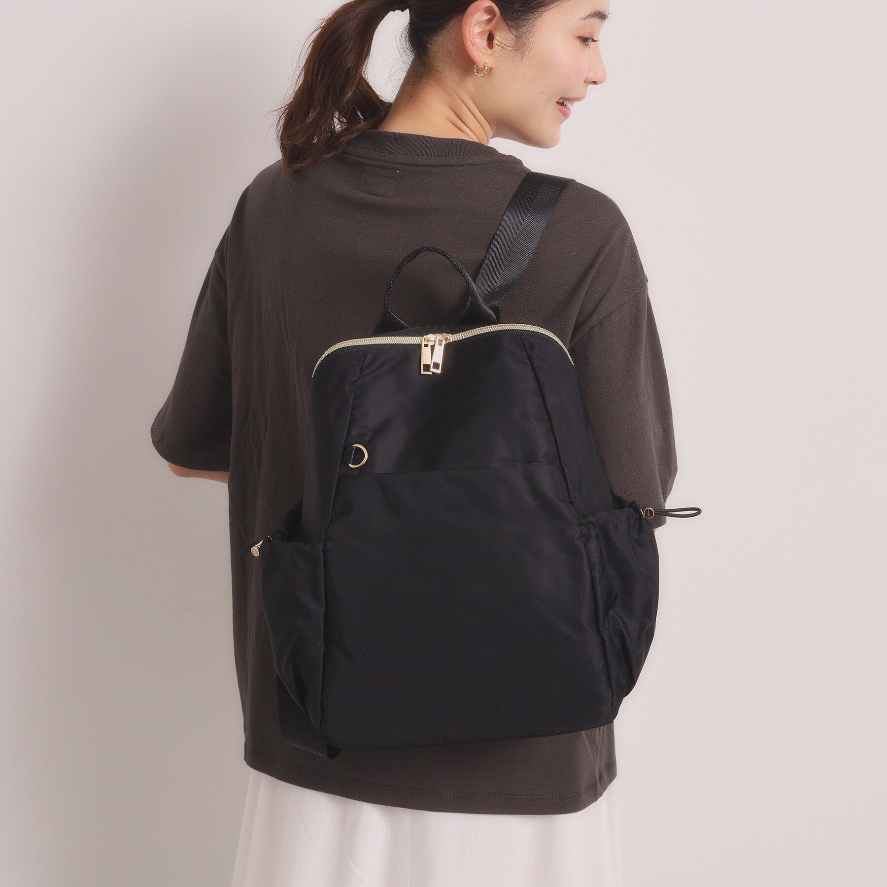 ITS&rsquo;DEMO「ドローラA4リュック」|リュック|ブラック(019)