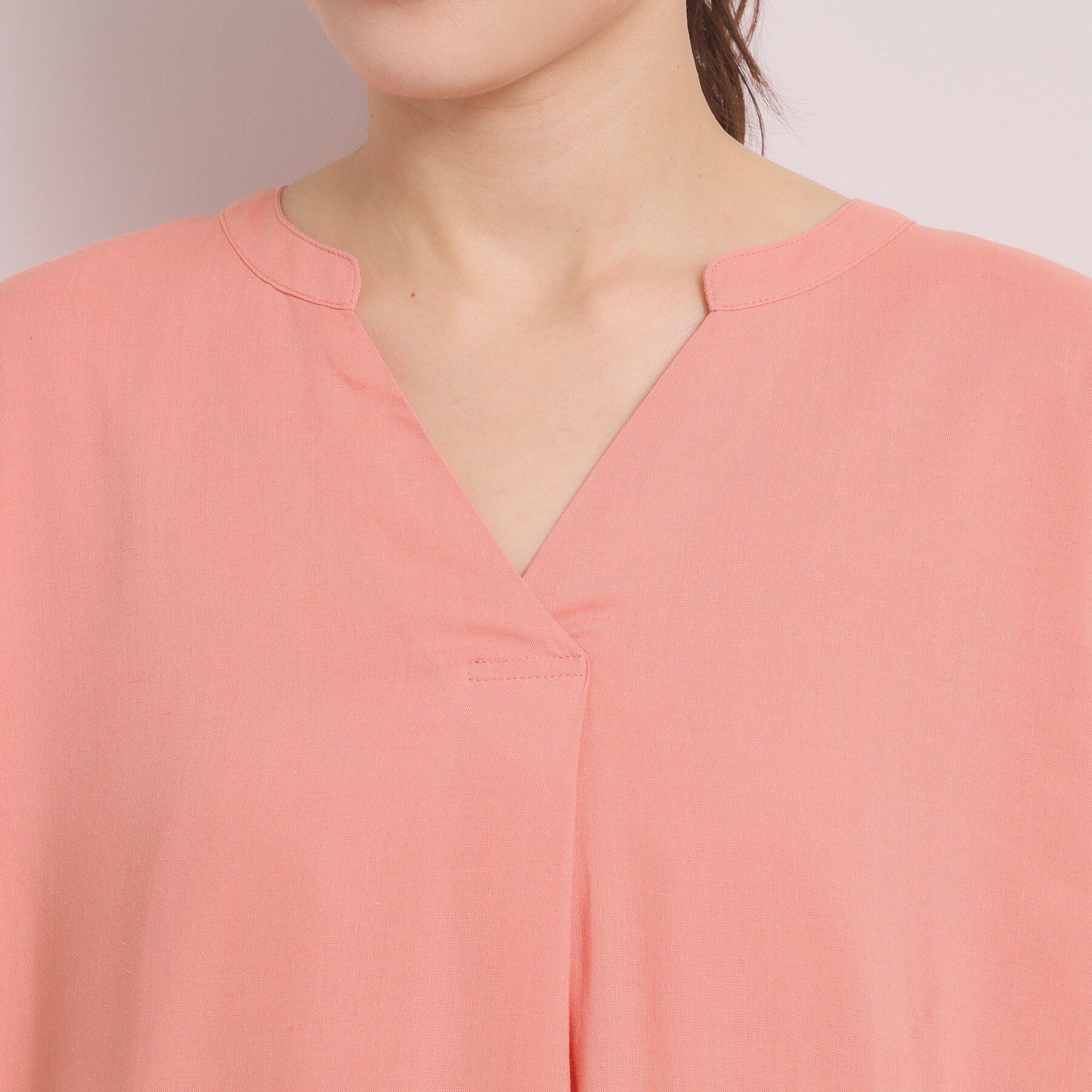 ITS&rsquo;DEMO「【手洗い可】リネン混ワンピース」|ワンピース|