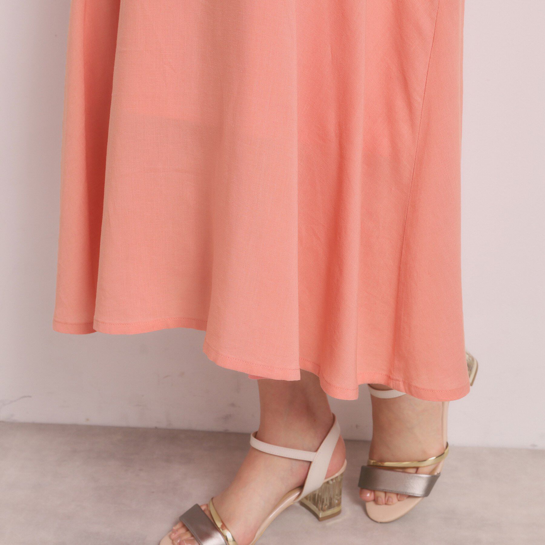 ITS&rsquo;DEMO「【手洗い可】リネン混ワンピース」|ワンピース|