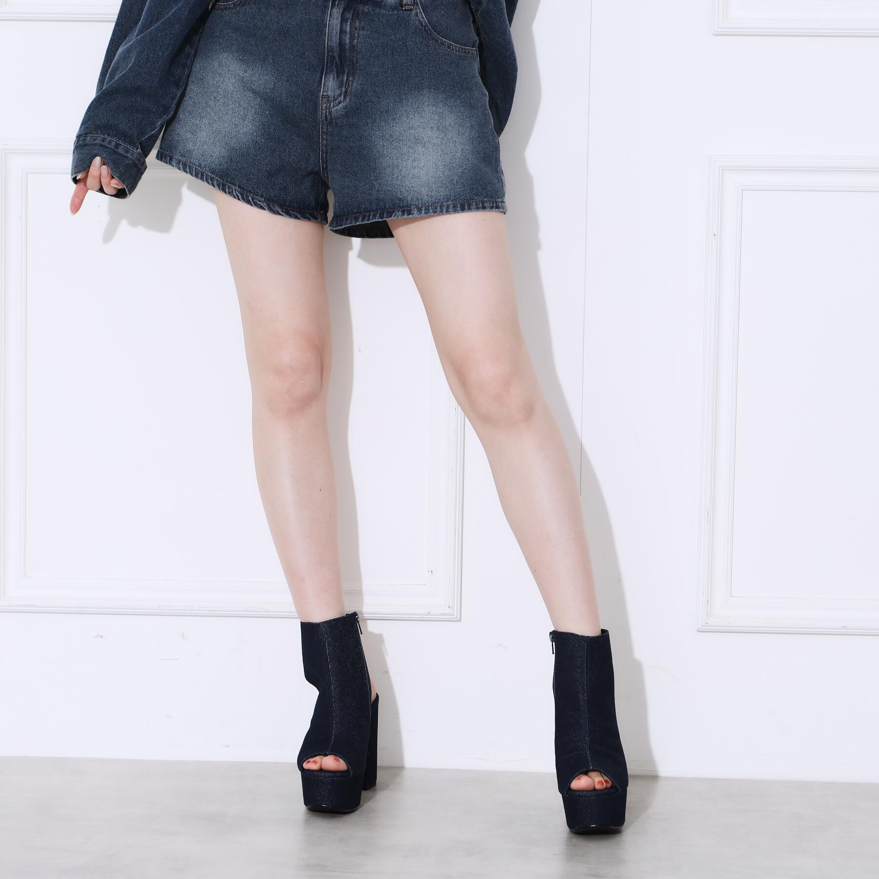 ESPERANZA「厚底ラク盛りブーツヒールサンダル」|ショートブーツ|