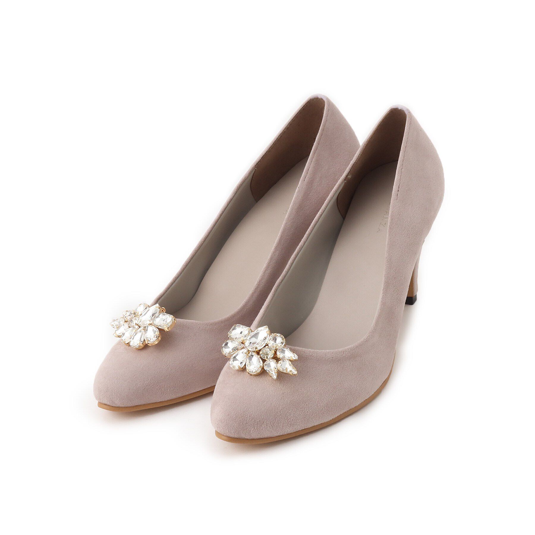 ESPERANZA「ビジュー2Wayアーモンドトゥパンプス 結婚式二次会 パーティー 24SS」|パンプス|ｸﾞﾚｰ(112)