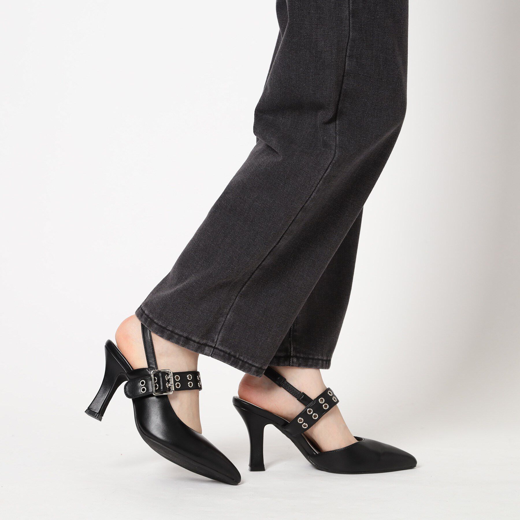 ESPERANZA「グロメットバックストラップパンプス」|パンプス|