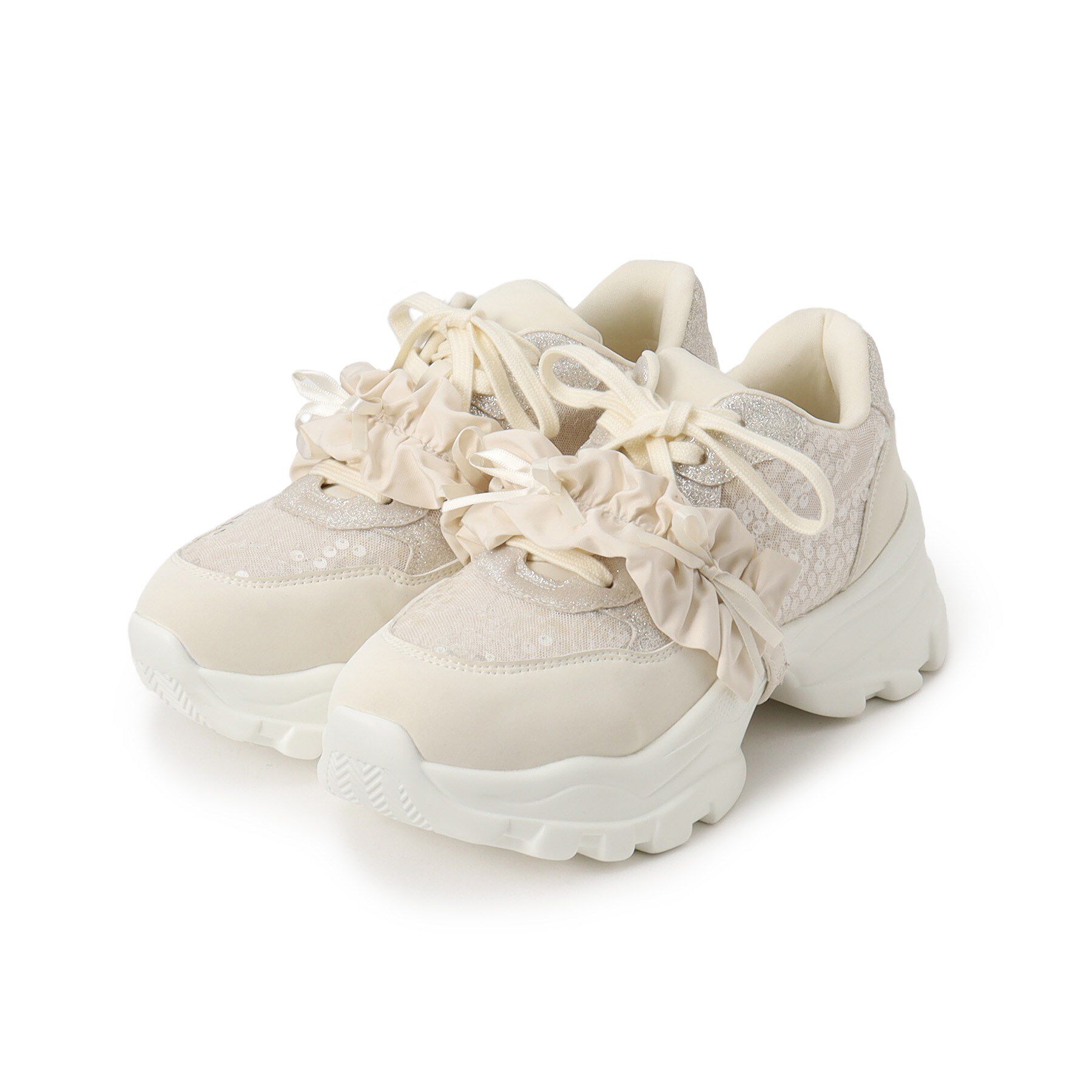ESPERANZA「2WAYフリルベルトスパンコールスニーカー」|スニーカー|ｱｲﾎﾞﾘｰ(304)