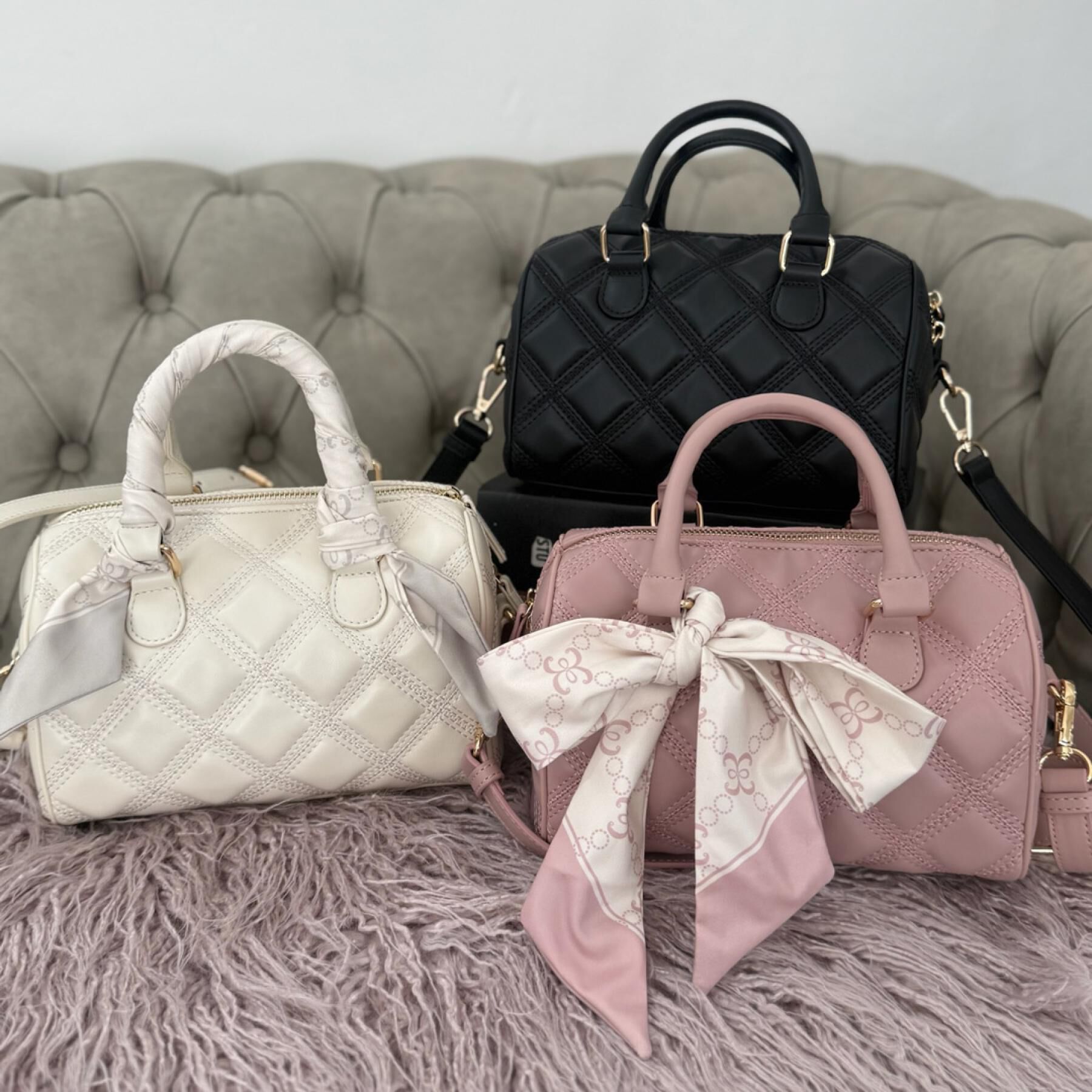 ESPERANZA「スカーフリボンキルティングバッグ」|ショルダー・メッセンジャー|