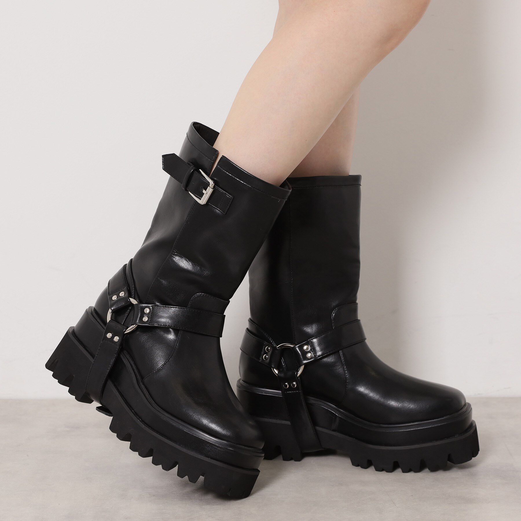 ESPERANZA「ダブルトラックソールエンジニアブーツ」|ショートブーツ|