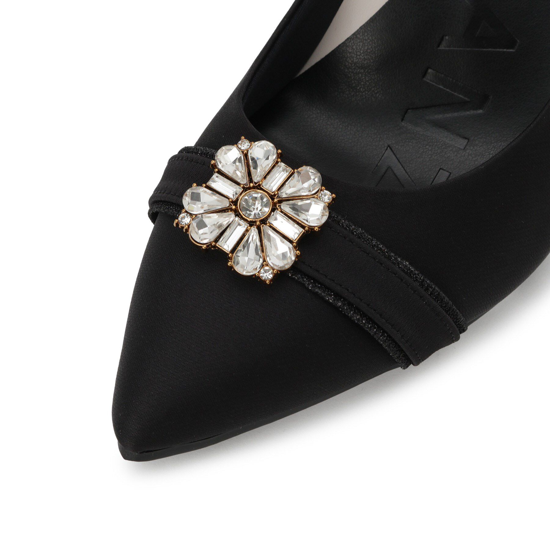 ESPERANZA「【12時間パンプス】約7．5cm／ビジューベルト パーティ-結婚式に最適」|パンプス|