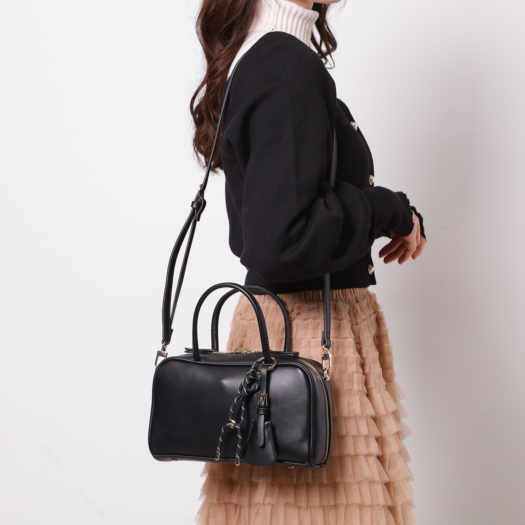 ESPERANZA「チャーム付横長ボストンバッグ」|ボストンバッグ|