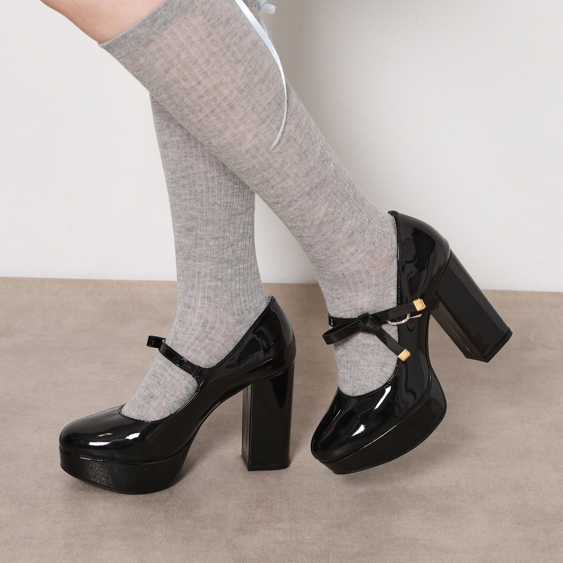 ESPERANZA「リボン2WAYストームパンプス」|パンプス|ブラック(219)