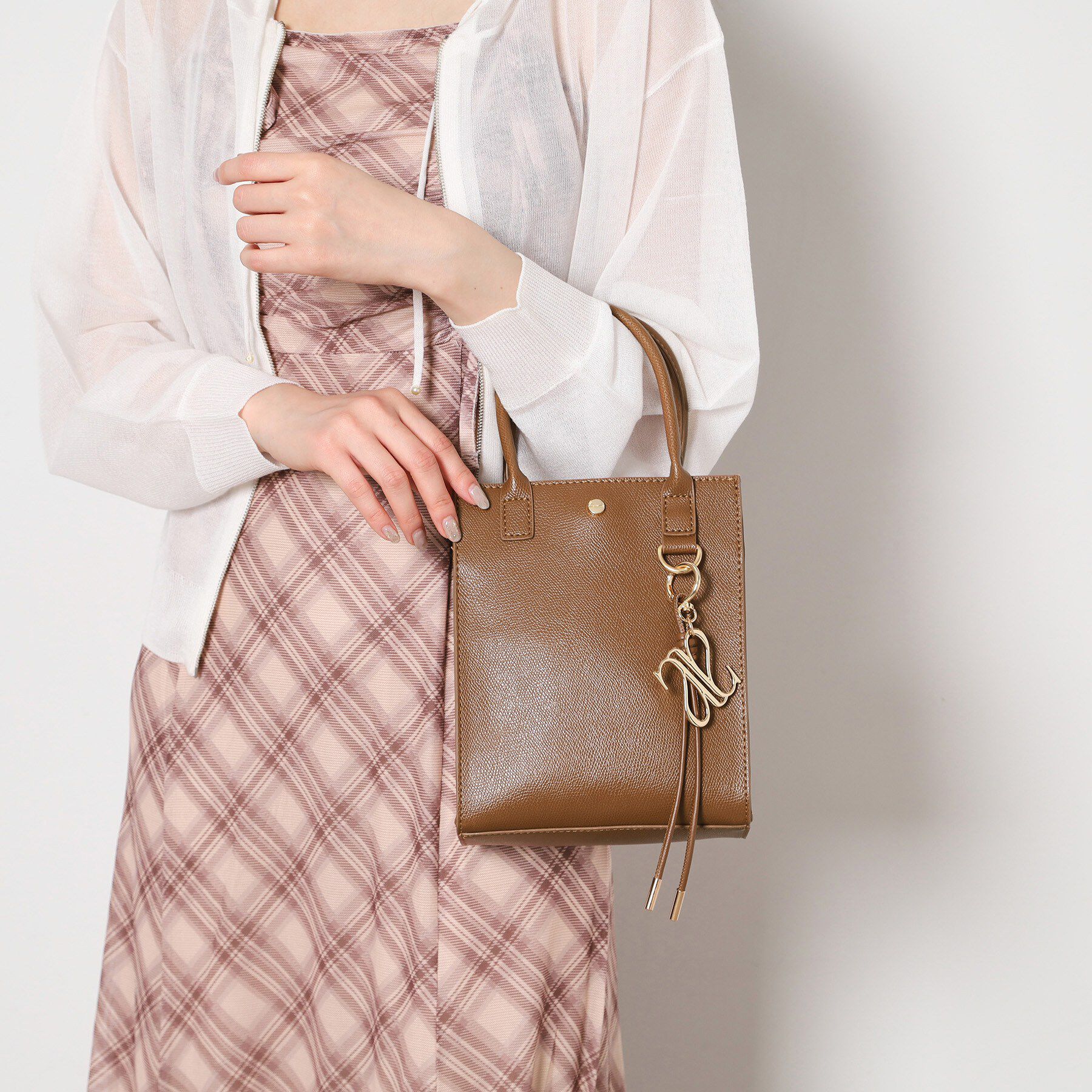 Ober Tashe「縦長2WAYショルダーバッグ」|ショルダー・メッセンジャー|キャメルブラウン(0