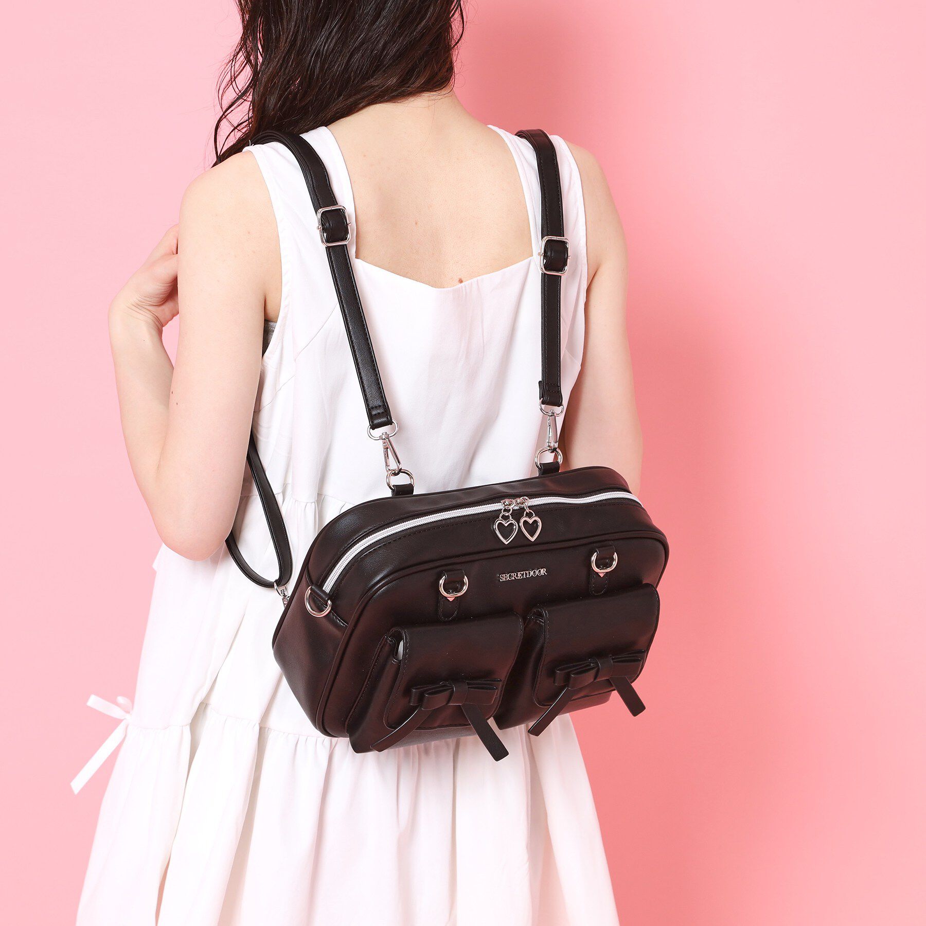 Ober Tashe「アウトポケットリボン3WAYバッグ」|トートバッグ|