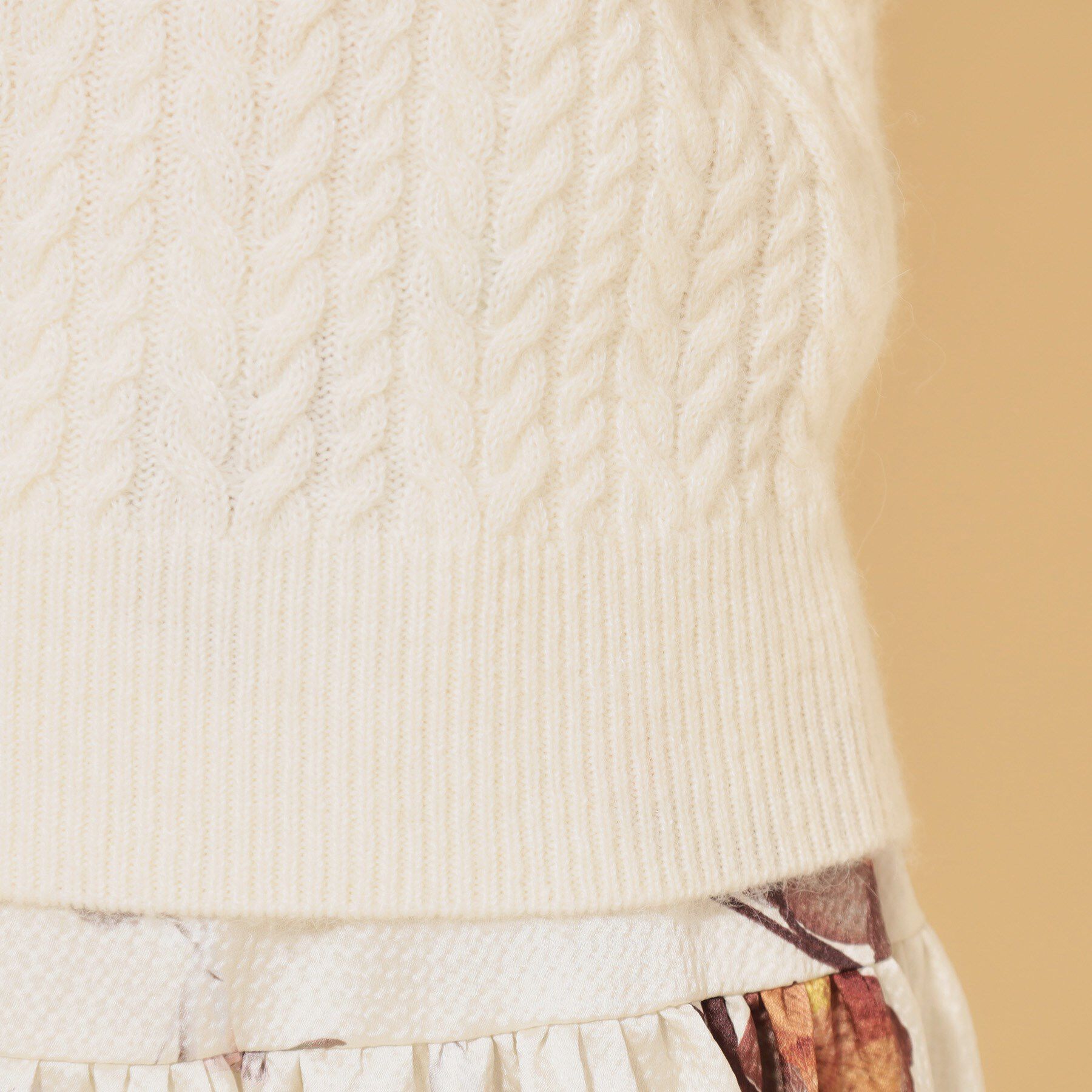 SunaUna「【COLLECTION LINE】衿付きパール調ニット」|ニット・セーター|