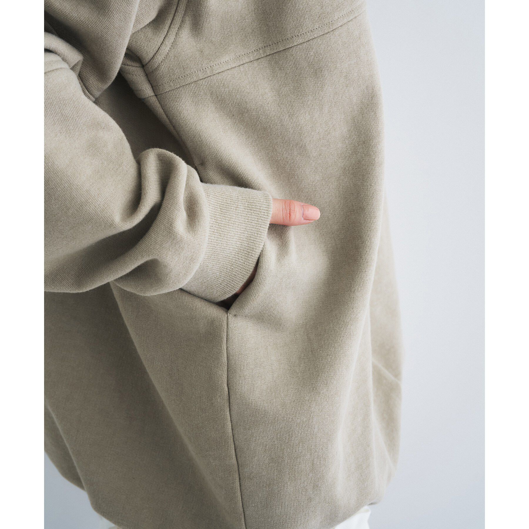 CODE A「half zip sweat mini dress」|パーカー|