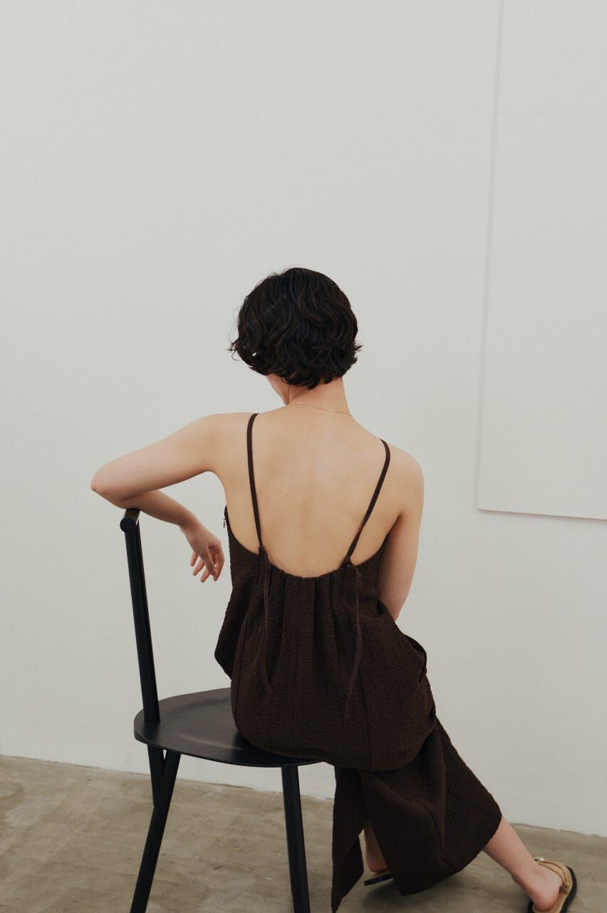 STYLEMIXER「バックオープンナローキャミドレス」|ワンピース|BRN