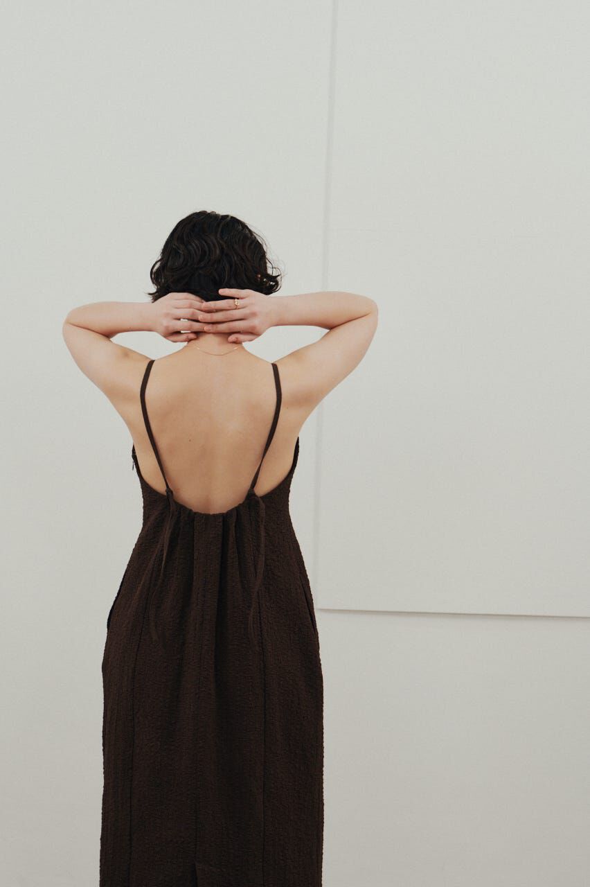 STYLEMIXER「バックオープンナローキャミドレス」|ワンピース|