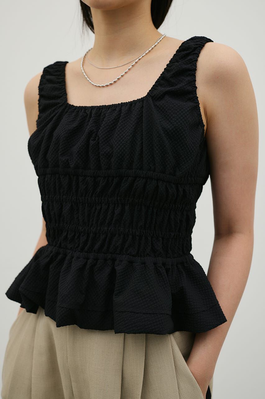 STYLEMIXER「ギャザーペプラムキャミ」|キャミソール|