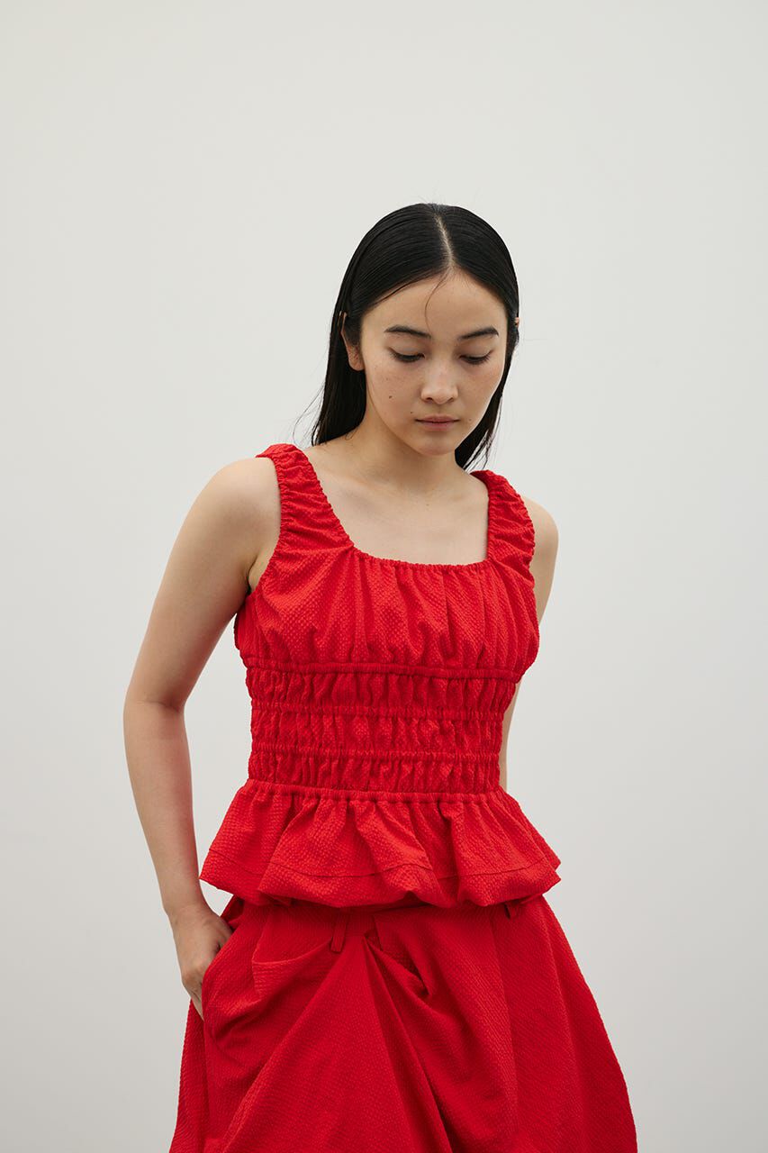 STYLEMIXER「ギャザーペプラムキャミ」|キャミソール|