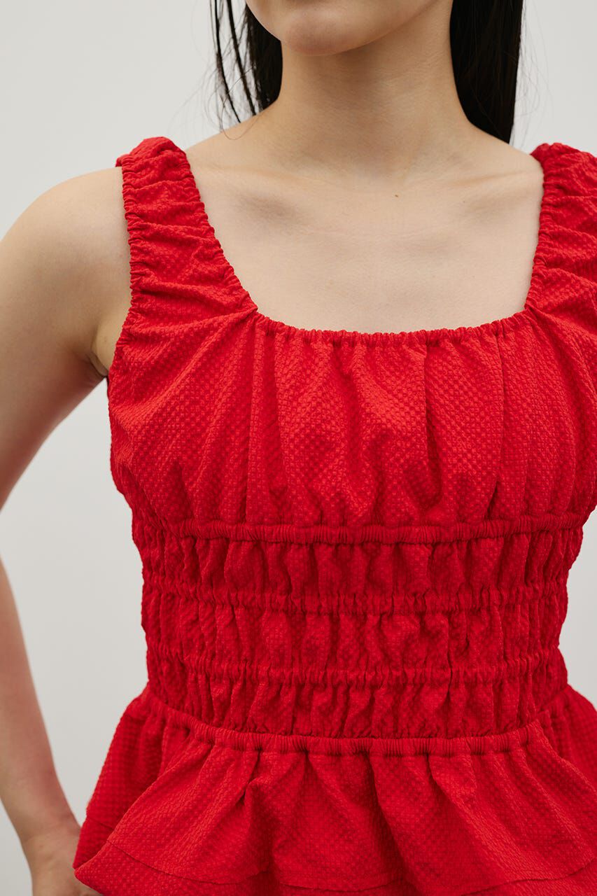 STYLEMIXER「ギャザーペプラムキャミ」|キャミソール|