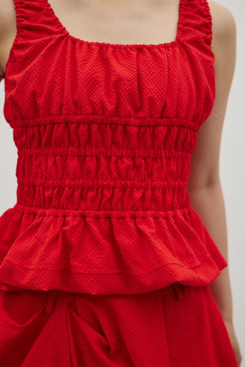 STYLEMIXER「ギャザーペプラムキャミ」|キャミソール|