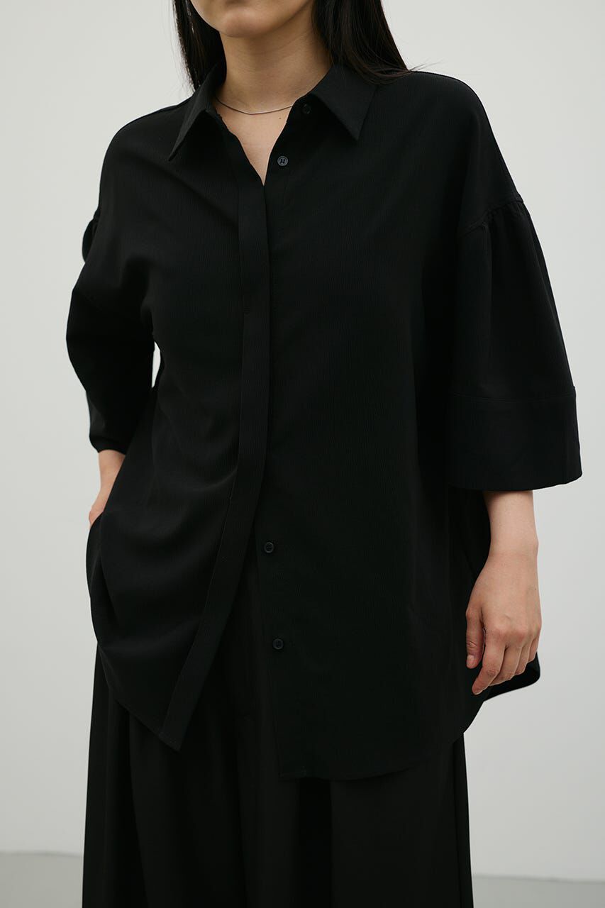 STYLEMIXER「ニュアンスギャザースリーブシャツ」|シャツ・ブラウス|