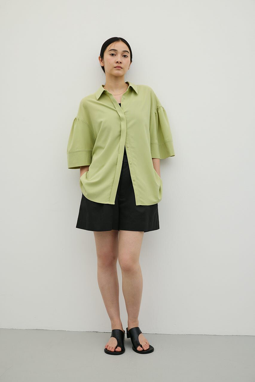 STYLEMIXER「ニュアンスギャザースリーブシャツ」|シャツ・ブラウス|