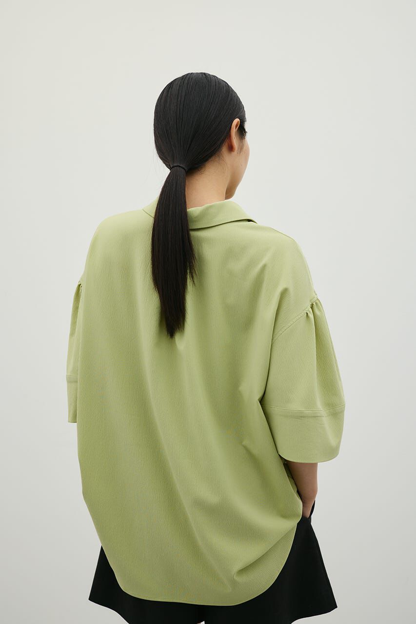 STYLEMIXER「ニュアンスギャザースリーブシャツ」|シャツ・ブラウス|