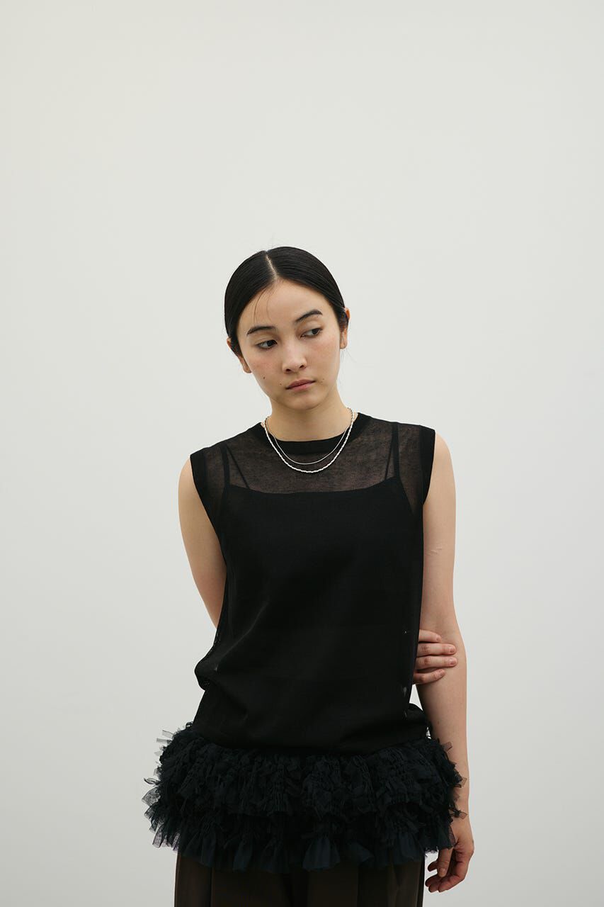 STYLEMIXER「チュールレイヤードキャミソール」|キャミソール|