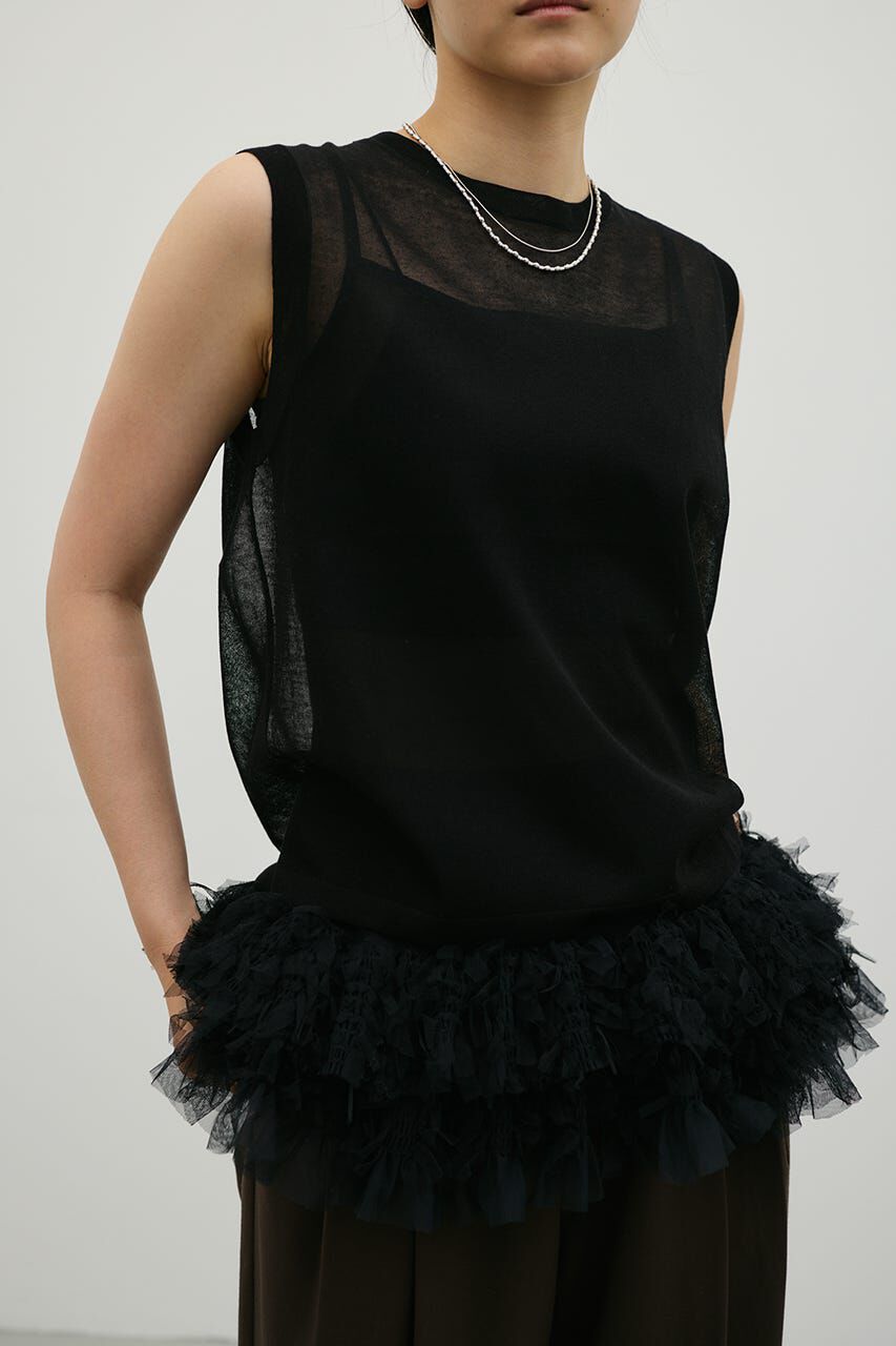 STYLEMIXER「チュールレイヤードキャミソール」|キャミソール|