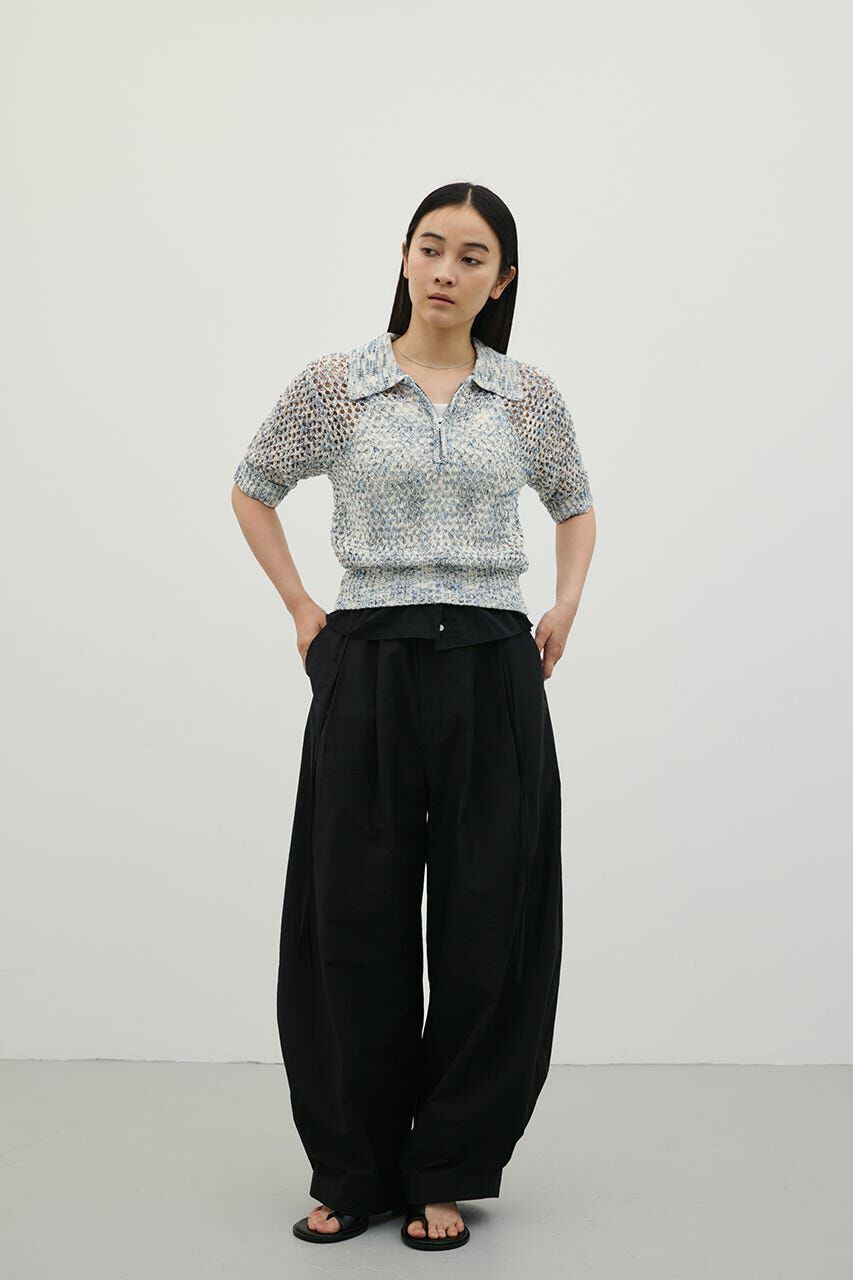 STYLEMIXER「クロシェミックスニットポロ」|ニット・セーター|