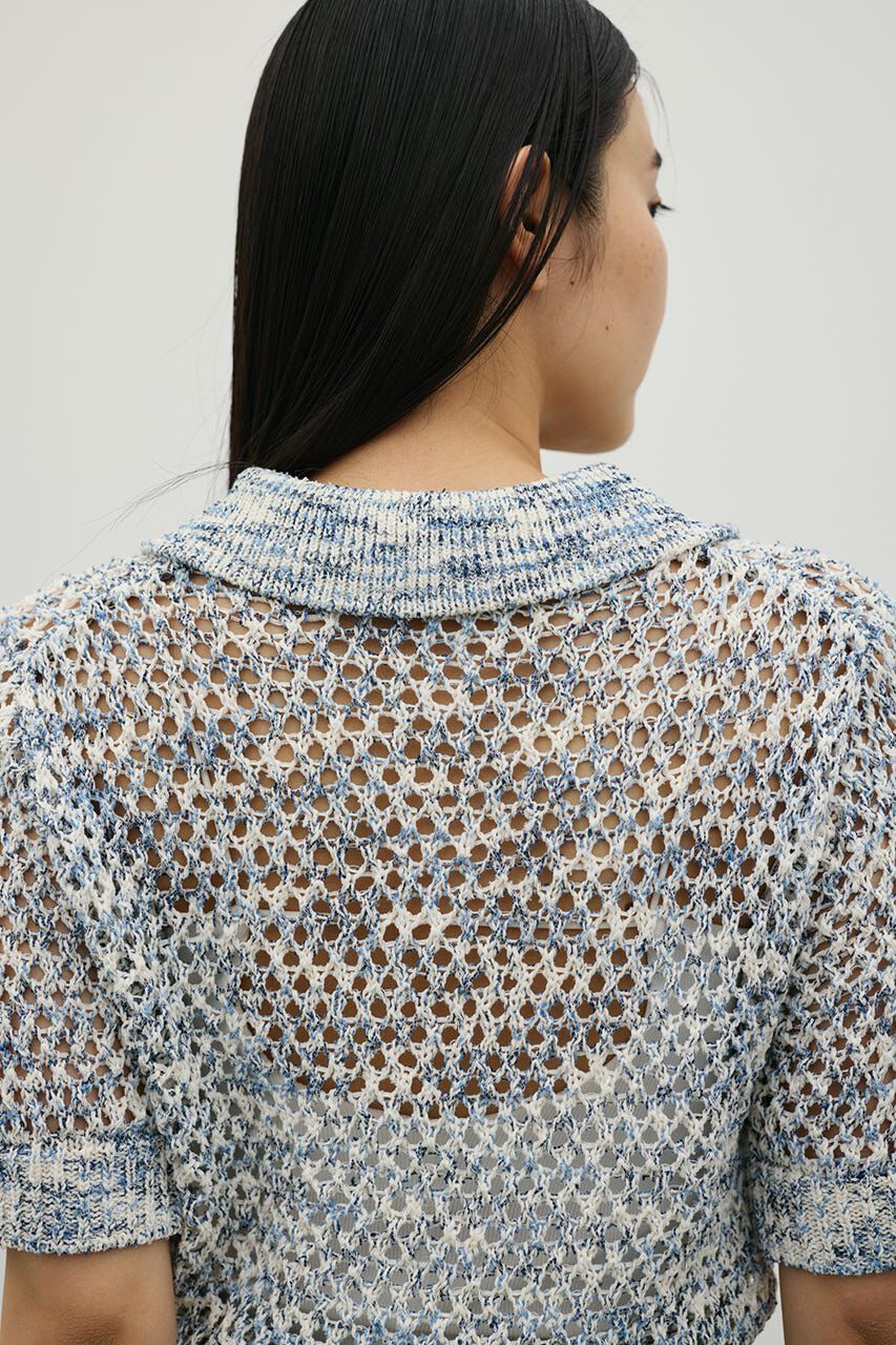 STYLEMIXER「クロシェミックスニットポロ」|ニット・セーター|