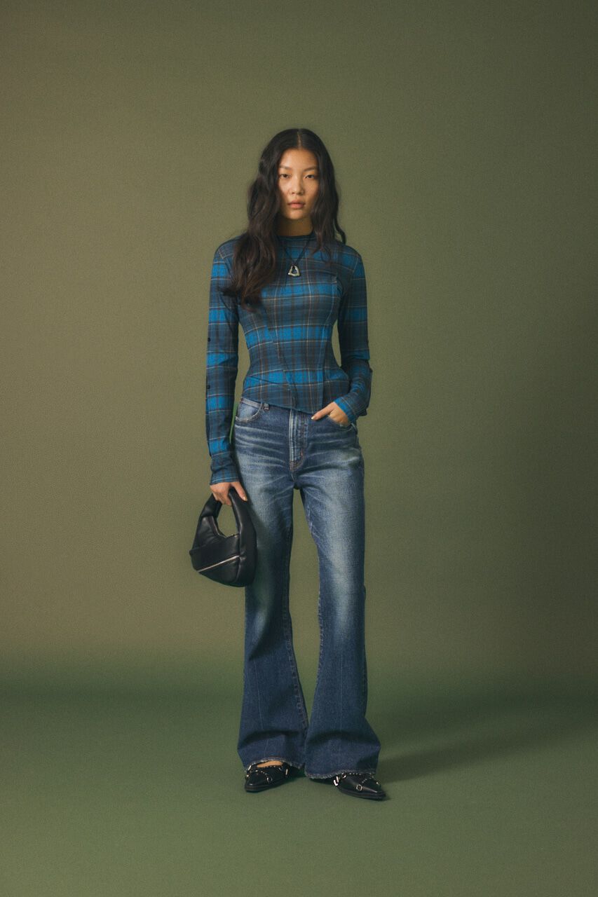 MOUSSY「MVS D/BLU FLARE」|デニム|