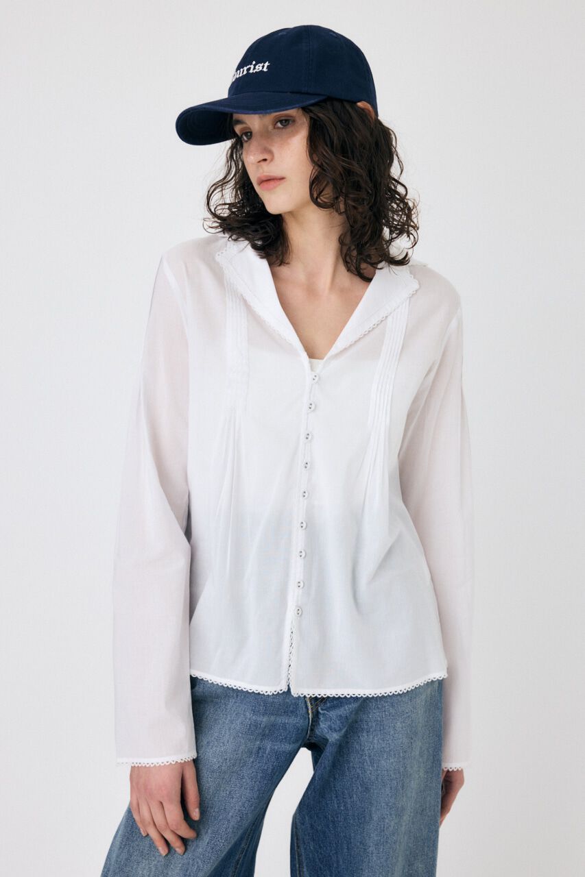 MOUSSY「COTTON PINTUCK ブラウス」|シャツ・ブラウス|