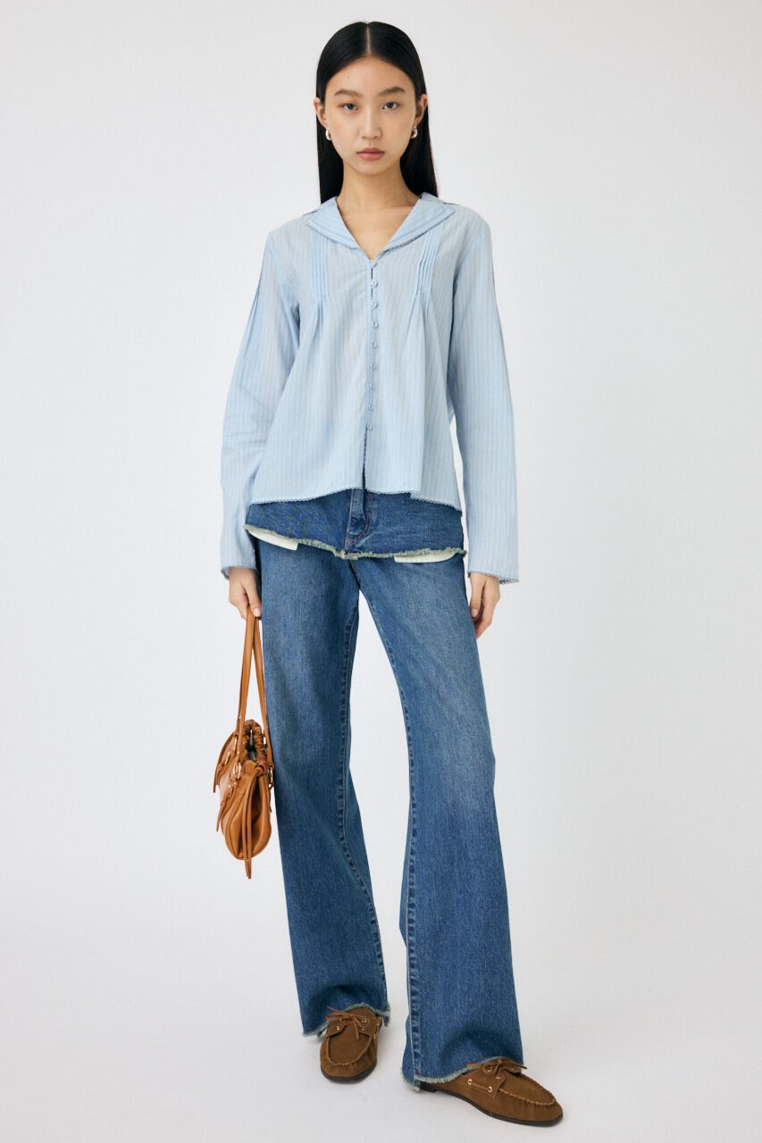 MOUSSY「COTTON PINTUCK ブラウス」|シャツ・ブラウス|