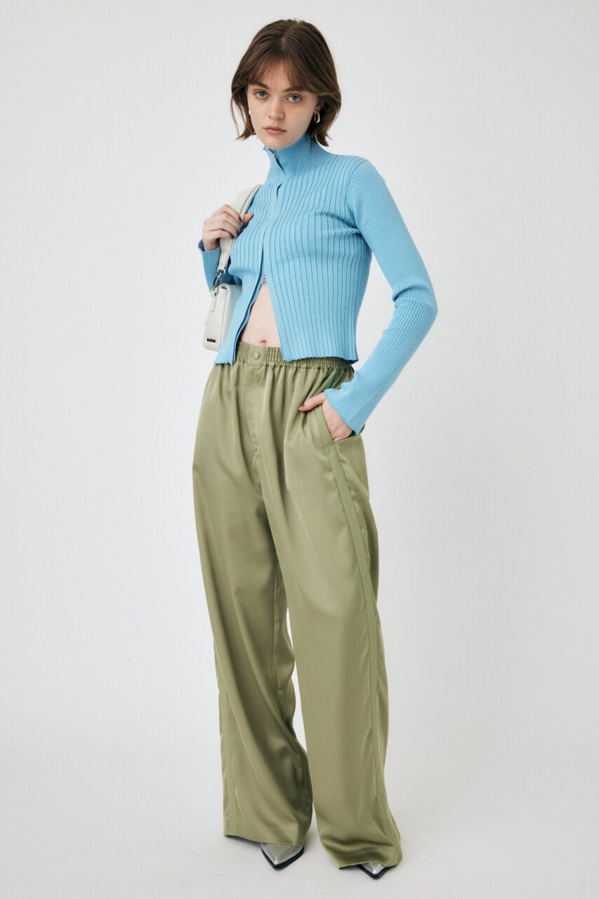 MOUSSY「ZIP UP LS KNIT シャツ」|ニット・セーター|