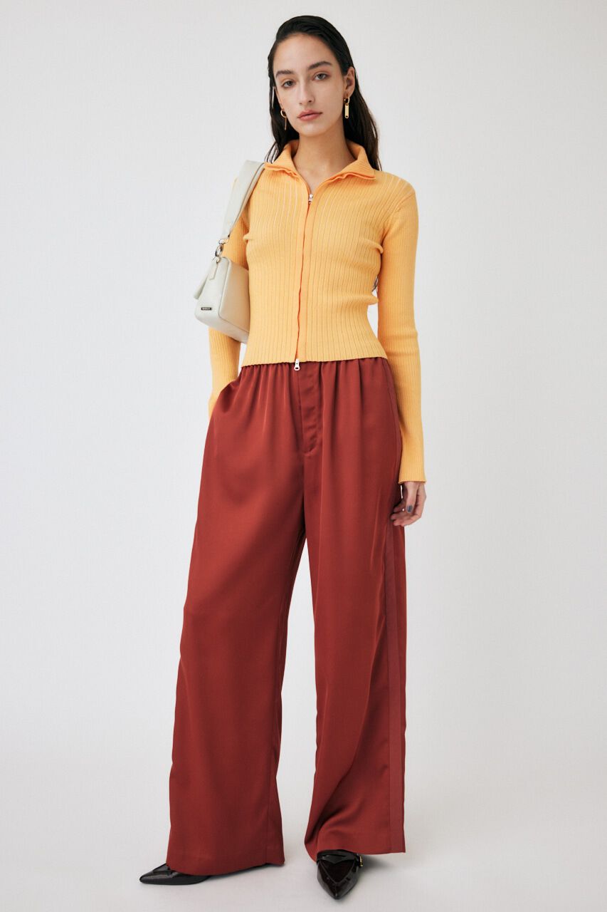 MOUSSY「ZIP UP LS KNIT シャツ」|ニット・セーター|