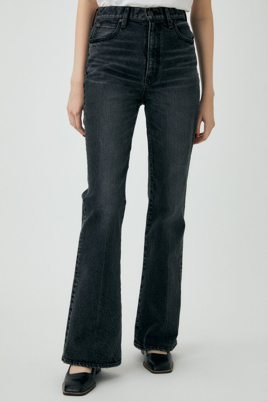 MOUSSY「MVS BLACK FLARE」|デニム|BLK