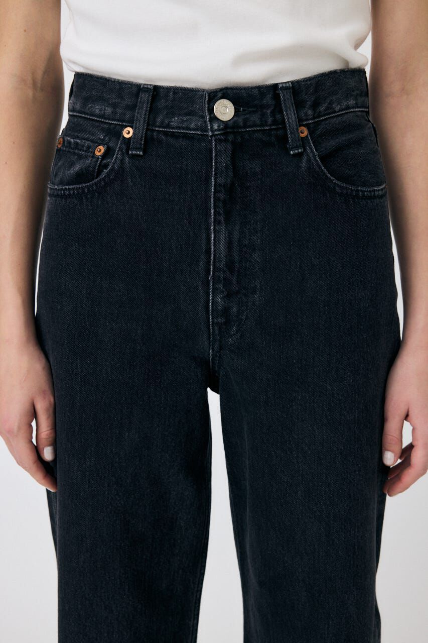 MOUSSY「HW 90S BLK STRAIGHT」|デニム|