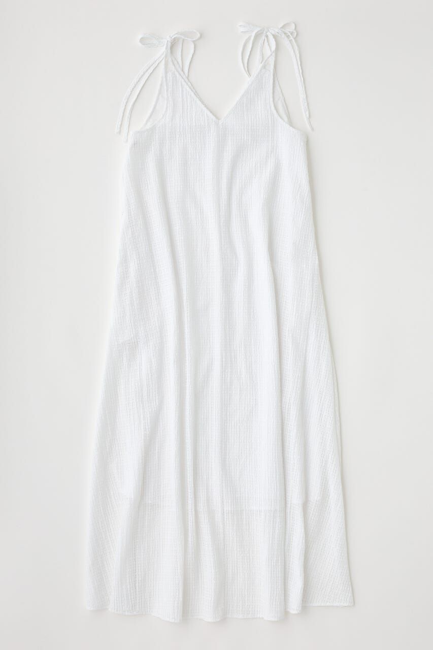 MOUSSY「SHEER GINGHAM キャミドレス」|ワンピース|