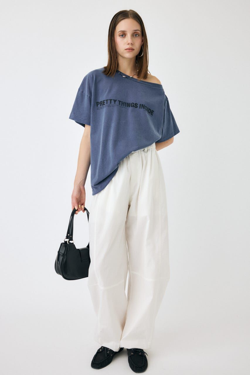 MOUSSY「ONE SHOULDER TEE」|Tシャツ・カットソー|