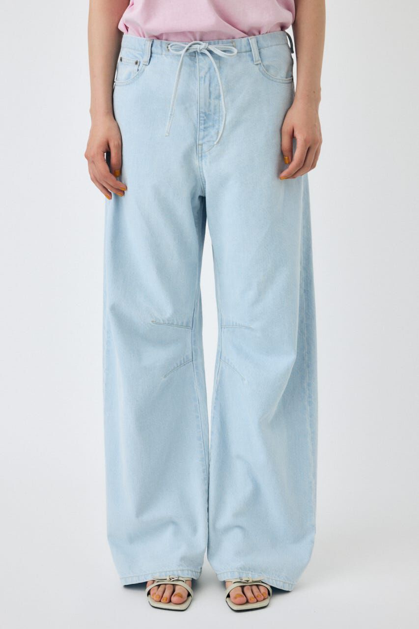 MOUSSY「EASY WAIST LIGHT ストレートデニム」|デニム|L/BLU1